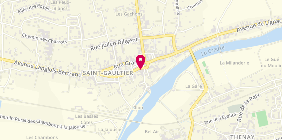 Plan de Agence Blancoise, 4 place de l'Église, 36800 Saint-Gaultier