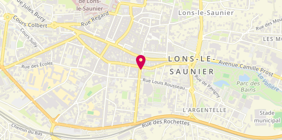 Plan de Bbi Lons, 9 Rue Rouget de Lisle, 39000 Lons-le-Saunier