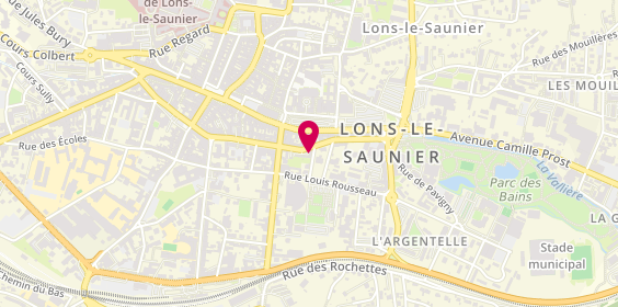 Plan de Les Clefs -E- Mmobilieres, 90 avenue de la Marseillaise, 39000 Lons-le-Saunier