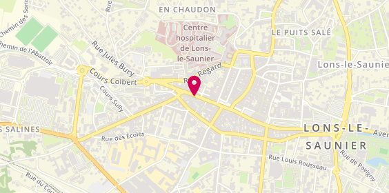 Plan de K2C Immobilier & Expertises, 25 Rue Lecourbe, 39000 Lons-le-Saunier