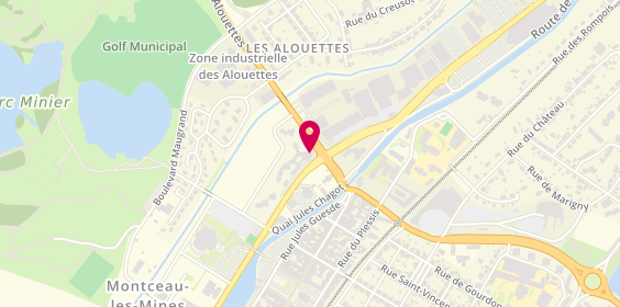 Plan de Orpi Agence Montceau Centre, 7 avenue des Alouettes, 71300 Montceau-les-Mines