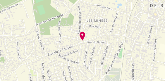 Plan de MH invest&conseil, 50 Bis Rue de la Touche, 85270 Saint-Hilaire-de-Riez