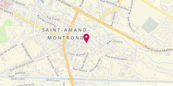 Plan de Office Publique Habitations, 20 Rue du Commandant Pierre Rauscher, 18200 Saint-Amand-Montrond