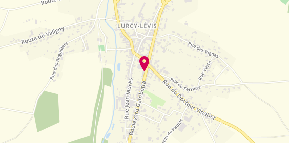 Plan de Agence Immobilière du Pays de Levis, 42 Boulevard Gambetta, 03320 Lurcy-Lévis