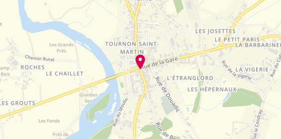 Plan de Transaxia France, 2 Rue Grande, 36220 Tournon-Saint-Martin