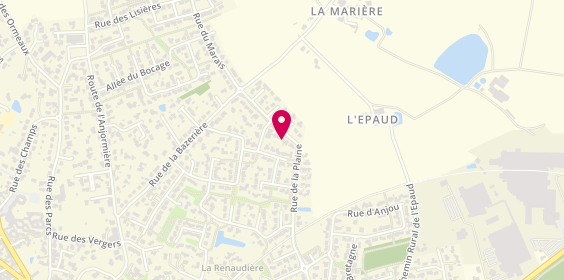 Plan de Christophe BREMAUD IAD FRANCE immobilier AIZENAY Achat vente avis de valeur, 18 Rue de la Plaine, 85190 Aizenay