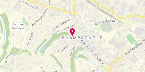 Plan de L'équipe Immobilière, 6 Rue du Sauget, 39300 Champagnole