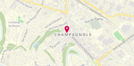Plan de Agence Immo39 Champagnole, 6 avenue de la République, 39300 Champagnole