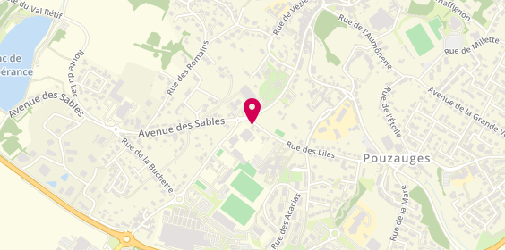 Plan de Agence Immobiliere Aip, 2 Rue des Lilas, 85700 Pouzauges