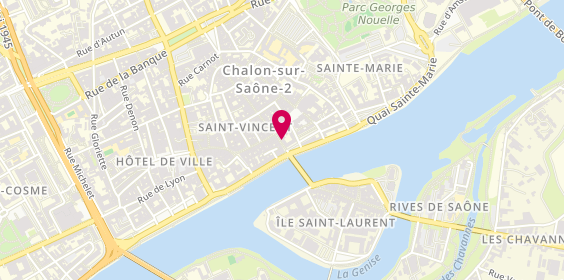 Plan de Cote Particuliers - l'Immobilier A Sa Juste Valeur, 6 Rue du Pont, 71100 Chalon-sur-Saône