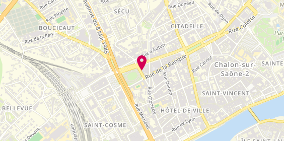 Plan de Cléor immobilier, 12 Rue Lamartine, 71100 Chalon-sur-Saône