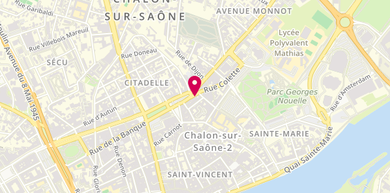 Plan de Agence Immo 71, 46 Beaune, 71100 Chalon-sur-Saône