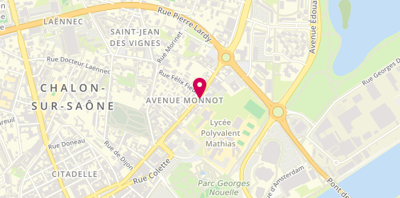 Plan de Arthur Loyd, 33 avenue Monnot, 71100 Chalon-sur-Saône