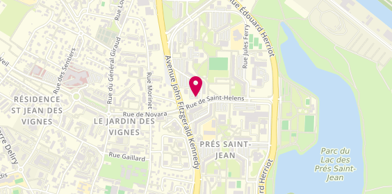 Plan de Cyrest Expert Immo - Etats des lieux, 1 Rue Paul Eluard, 71100 Chalon-sur-Saône