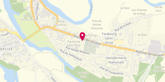 Plan de Florence THOMAS Diagnostic immobilier Nevers, 73 avenue de Verdun, 58300 Decize