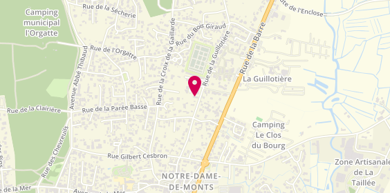 Plan de Agence la Bourrine Conciergerie, 31 Rue de la Guillotière, 85690 Notre-Dame-de-Monts