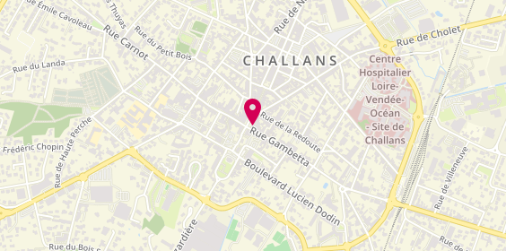 Plan de L'Adresse - Agence du Centre, 6 Place du Général de Gaulle, 85300 Challans
