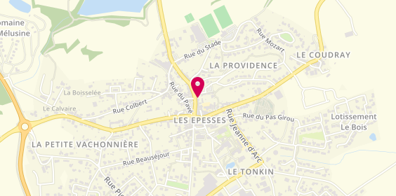Plan de La Clé Pour Toit Immobilier, 16 Rue de la Libération, 85590 Les Epesses