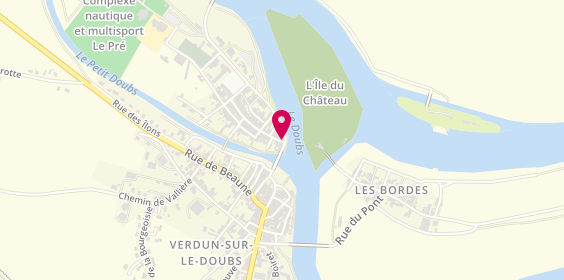 Plan de Agence des 3 rivières, 15 François Fertiault, 71350 Verdun-sur-le-Doubs