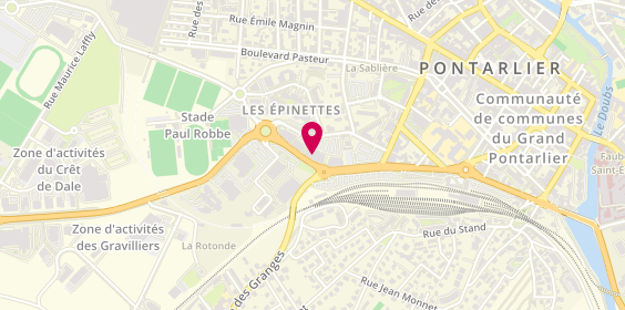 Plan de Intoo 2016/11, 11 Rue Arthur Bourdin, 25300 Pontarlier
