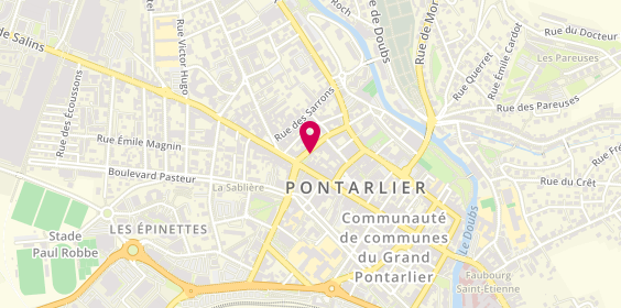 Plan de L'Immobilier Pontissalien, 11 Rue du Vieux Château, 25300 Pontarlier