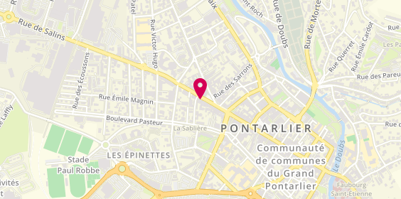 Plan de Acp Transactions - Acp Locations, 1 Rue de Salins, 25300 Pontarlier
