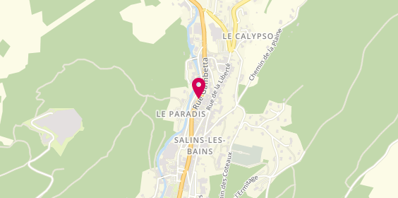 Plan de BSK Immobilier Sylvette VILCOQ Agent, 7 Gambetta, 39110 Salins-les-Bains