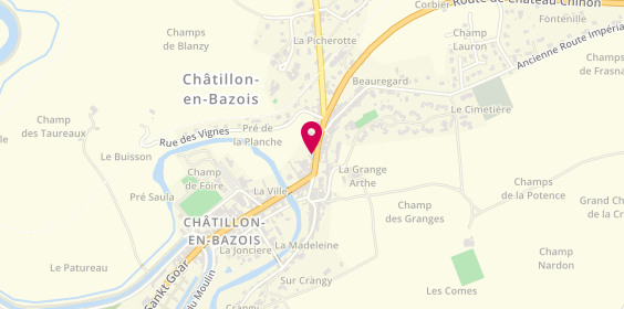 Plan de Actice Immobilier, 15 Rue Dr Duret, 58110 Châtillon-en-Bazois