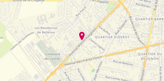 Plan de Agence Centre France Immobilier, 84 avenue Marcel Haegelen, 18000 Bourges