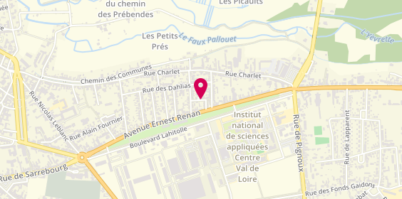 Plan de Agence Immobilière Philippe DARNAULT, 14 Barreau Vert, 18000 Bourges