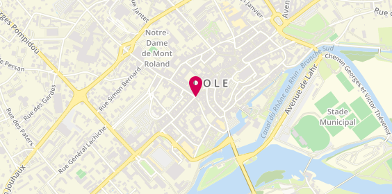 Plan de Agence immobilière Nexity, 19 Rue des Arènes, 39100 Dole
