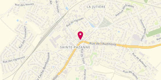 Plan de MJ Transactions - Agence immobilière Sainte Pazanne, 6 place de Retz, 44680 Sainte-Pazanne