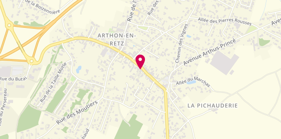 Plan de Agence immobilière Green Immobilier Chaumes-en-Retz, 24 Rue du Cheval Blanc, 44320 Chaumes-en-Retz