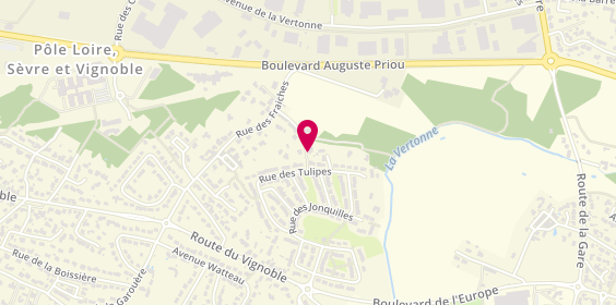 Plan de SAFTI Vertou Immobilier - Etienne SAFFRAY, 57 Bis Rue des Tulipes, 44120 Vertou