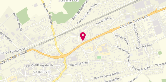 Plan de Guy Hoquet l'Immobilier, 7 Rue de Besançon, 25410 Saint-Vit