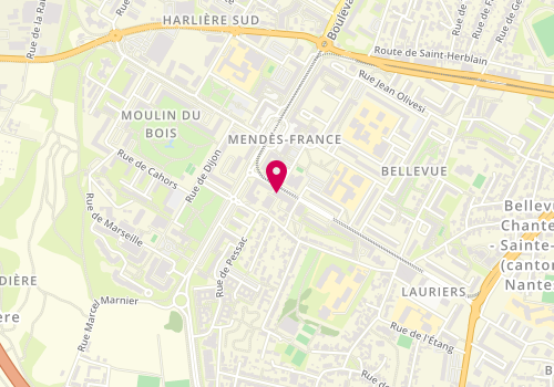 Plan de Réseau immobilier Noovimo, 29 Rue Romain Rolland, 44100 Nantes