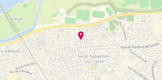 Plan de AJP Immobilier, 1 place de l'Église, 44230 Saint-Sébastien-sur-Loire