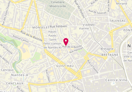 Plan de Stéphanie ROMEFORT KW Immobilier, 30 Rue de la Bastille, 44000 Nantes