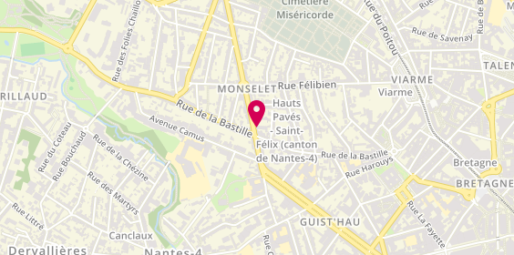 Plan de Jouzel Immobilier - Locations, 2 Rue Charles Monselet, 44000 Nantes