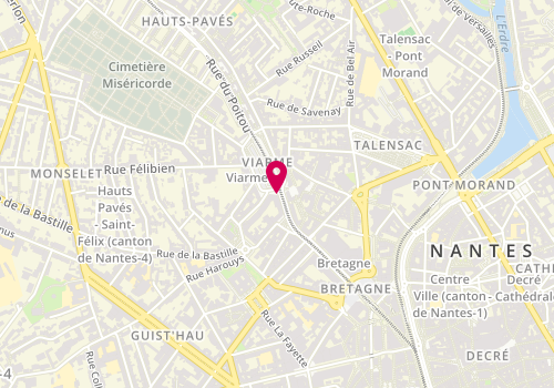 Plan de FONCIA | Agence Immobilière | Location-Syndic-Gestion-Locative | Nantes | Pl Viarme, 34 place Viarme, 44000 Nantes