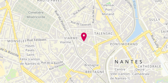 Plan de Thierry Immobilier, 10 Rue Sarrazin, 44000 Nantes