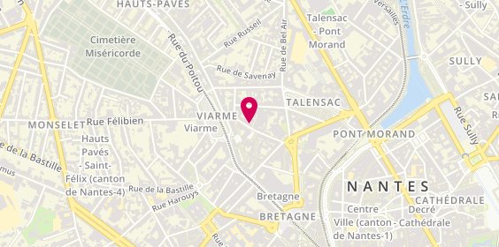 Plan de Côte Atlantique Immobilier, 12 Rue Sarrazin, 44000 Nantes