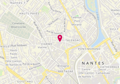 Plan de GPi l'Immobilier, 11 Rue Auguste Brizeux, 44000 Nantes