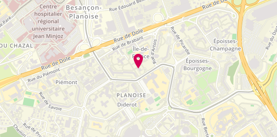 Plan de Néolia Planoise - Location, 8 Rue du Luxembourg, 25000 Besançon