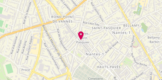 Plan de Saint Pasquier Immobilier, 94 Rue des Hauts Pavés, 44000 Nantes