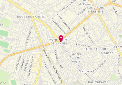 Plan de Nestenn Nantes rond point de vannes, 140 Rue des Hauts Pavés, 44000 Nantes