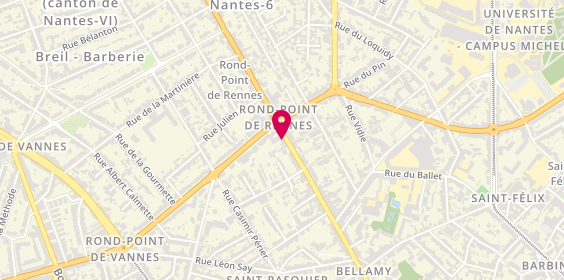 Plan de Cabinet Nicolas Immobilier, 217 Rue Paul Bellamy, 44000 Nantes