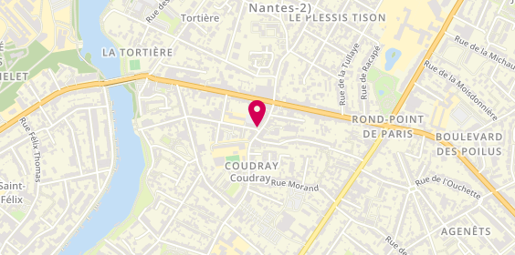 Plan de Caroline Rondeau Immobilier, 10 Rue du Coudray, 44000 Nantes