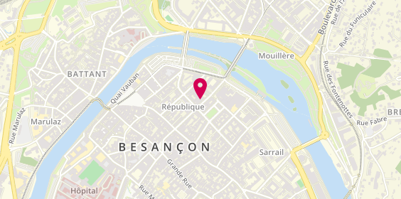 Plan de Ajp Transactions, 23 Rue de la République, 25000 Besançon