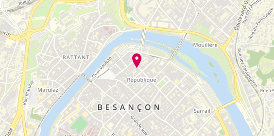 Plan de Agence immobilière Nexity, 25 Rue Proudhon, 25000 Besançon